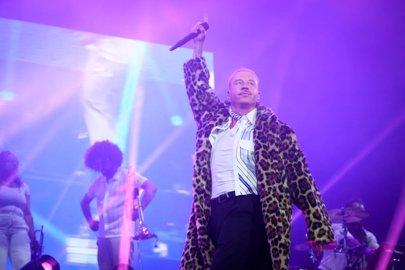 Macklemore performs at the Lollapalooza Paris Festival on July 19, 2025.