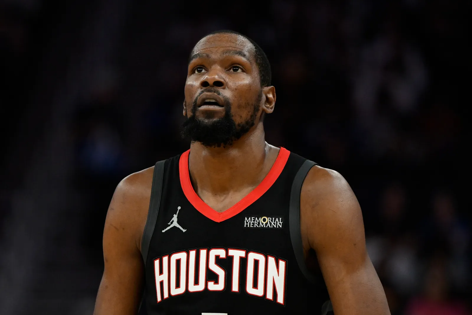 Houston Rockets star Kevin Durant during game against Golden State Warriors