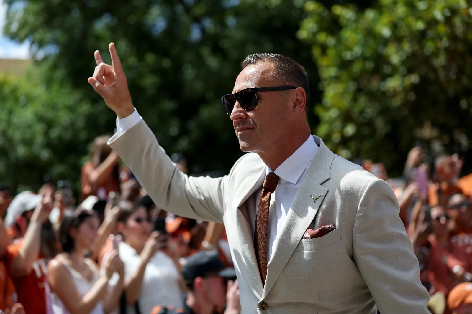Texas Longhorns head coach Steve Sarkisian