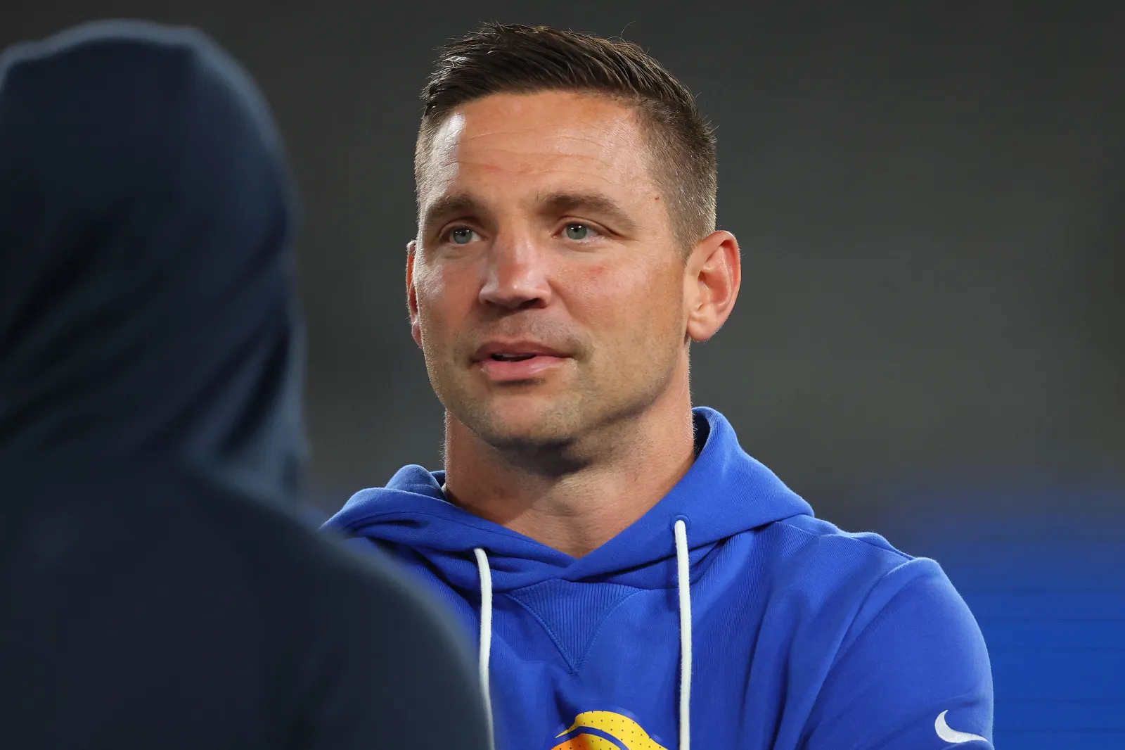 Chris Shula, defensive coordinator of the Los Angeles Rams.