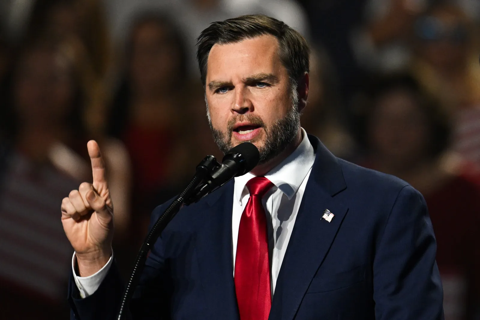 JD Vance Tells Protester With Mexican Flag to Leave Country
