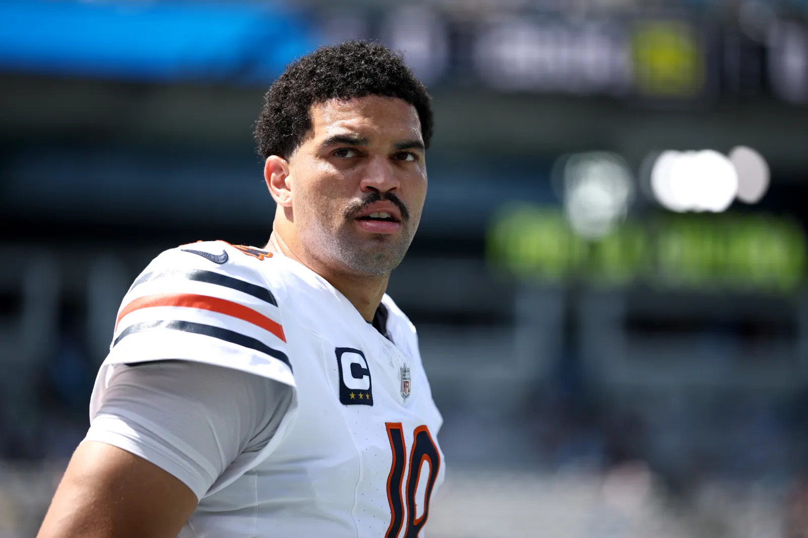 Caleb Williams #18 of the Chicago Bears.