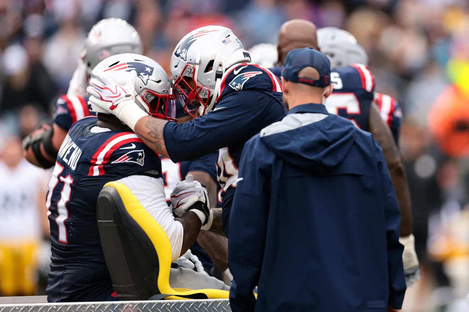 New England Patriots OL Mike Onwenu