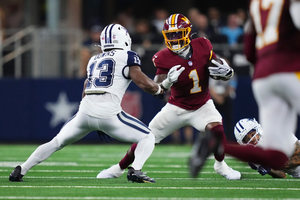 Commanders RB Responds to Backlash Over Jayden Daniels Injury Reaction