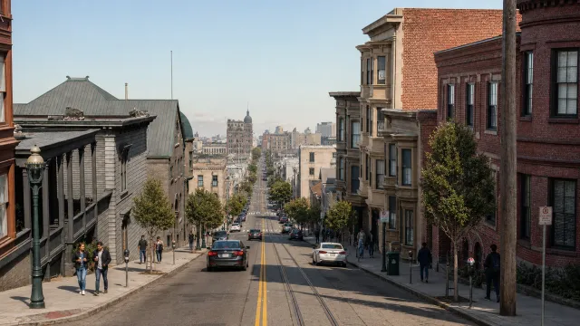 A recreation of Sacramento Street in 2026.
