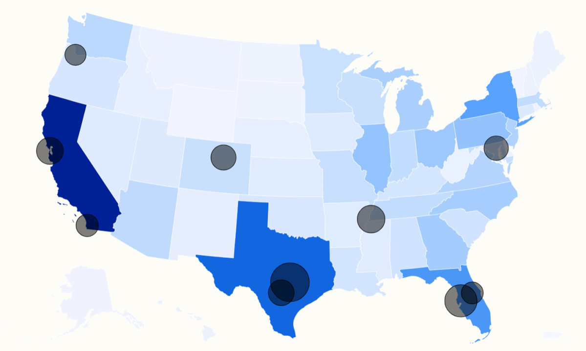 Map Shows the 10 US Cities With the Biggest Home Price Drops