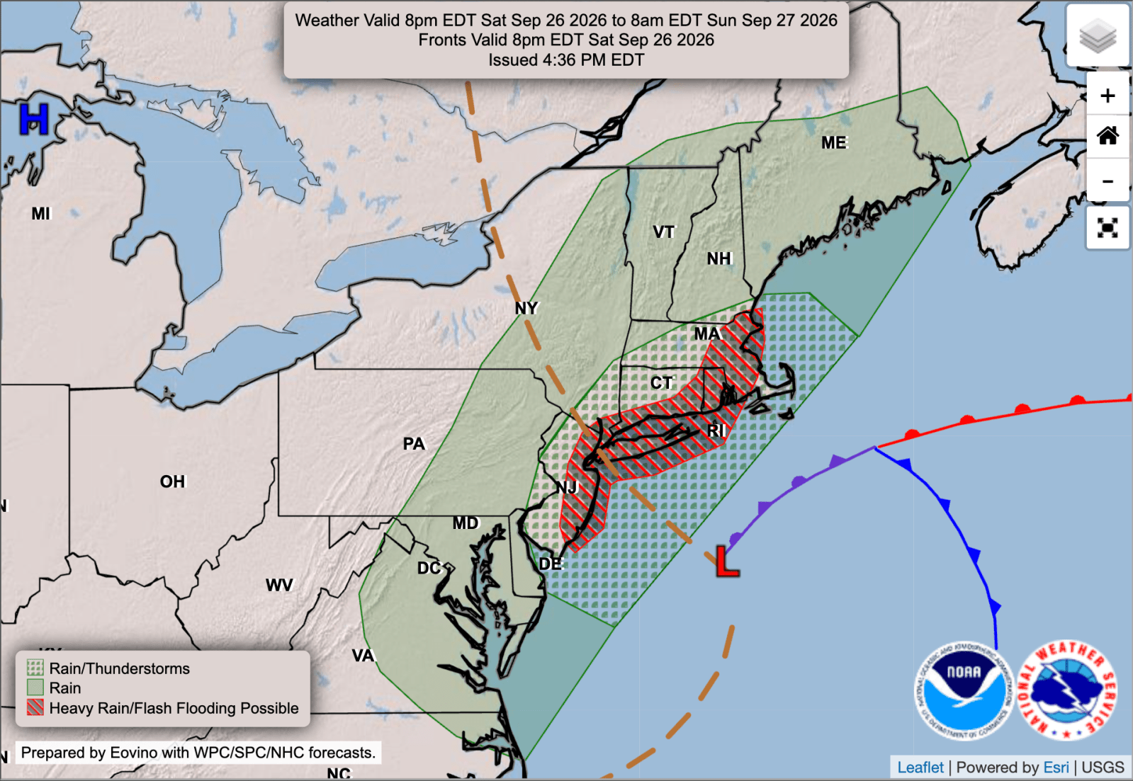 newsweek.com - Giulia Carbonaro - How long will nor'easter last? Latest forecast as East Coast impacted