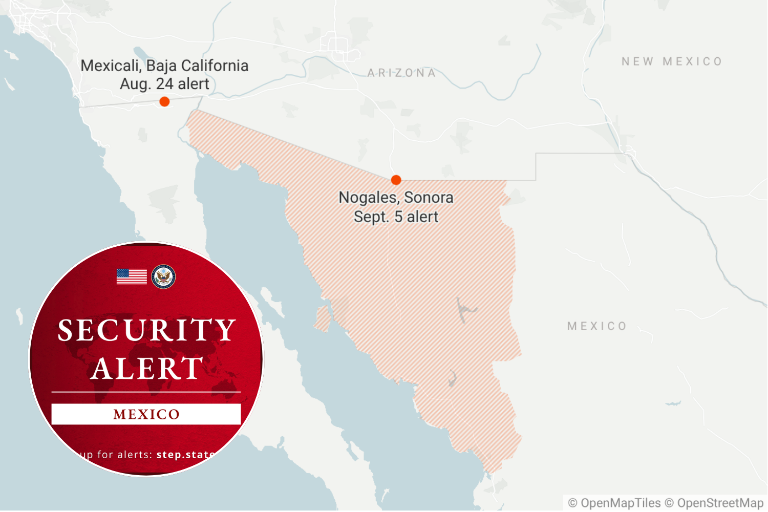 newsweek.com - Alice Gibbs - U.S. Embassy issues travel warning for Americans in Mexico