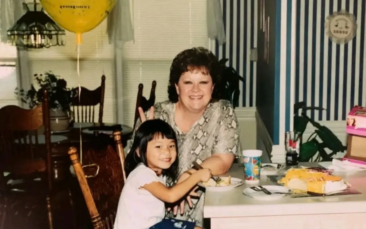 Brittany Wolfe Foltz with her adopted mom.