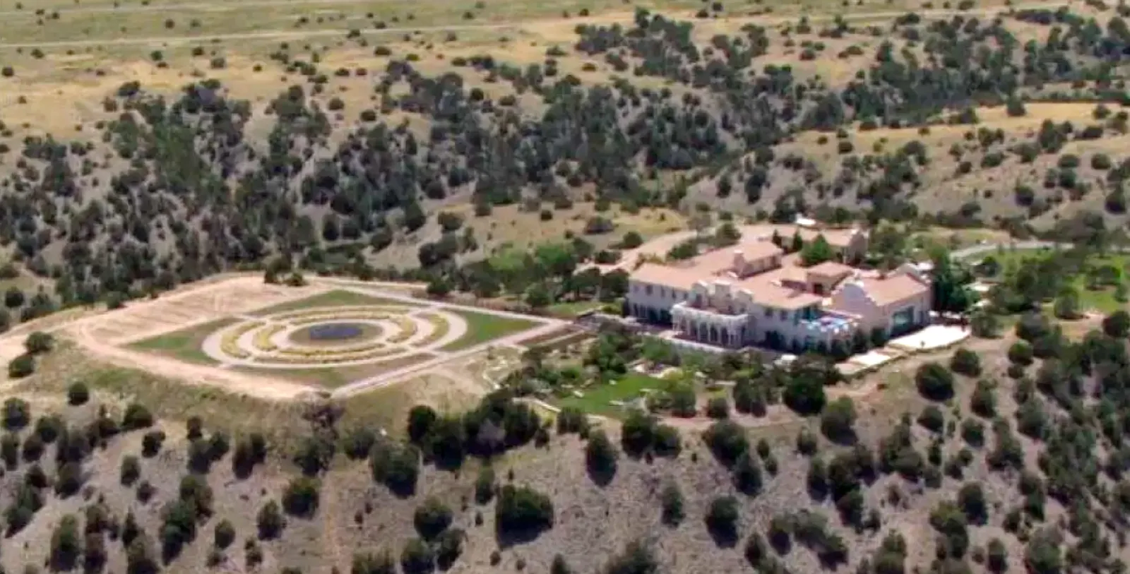 Jeffrey Epstein's Zorro Ranch near Stanley, New Mexico, on July 8, 2019.