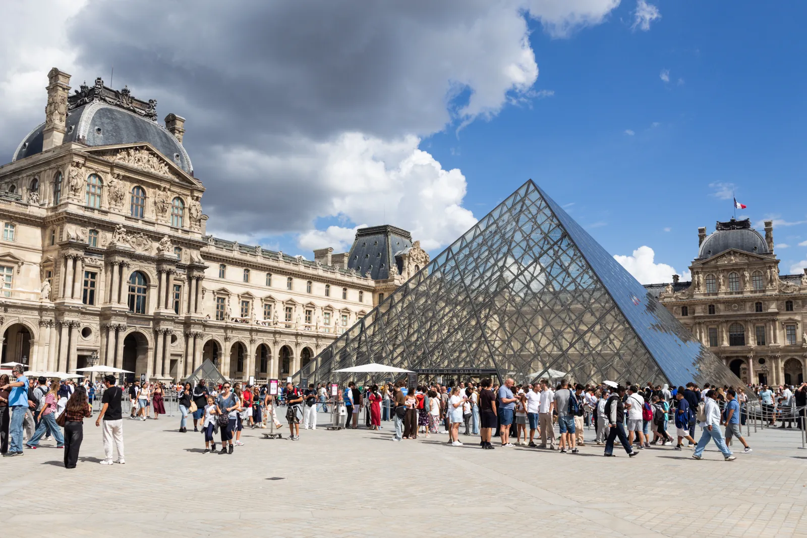 Pyramid. Illustration of the Louvre museum, at Paris, in August 2026.//SIPA_16510185/Credit:Bâcle Nathan/SIPA/2608211802 (Sipa via AP Images)