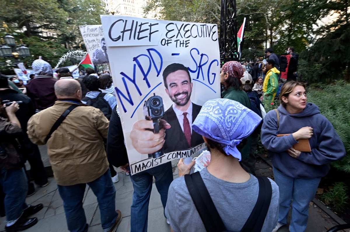 Photo: Newsweek Zohran Mamdani Accused of Genocide by Pro-Palestinian Protesters - Newsweek