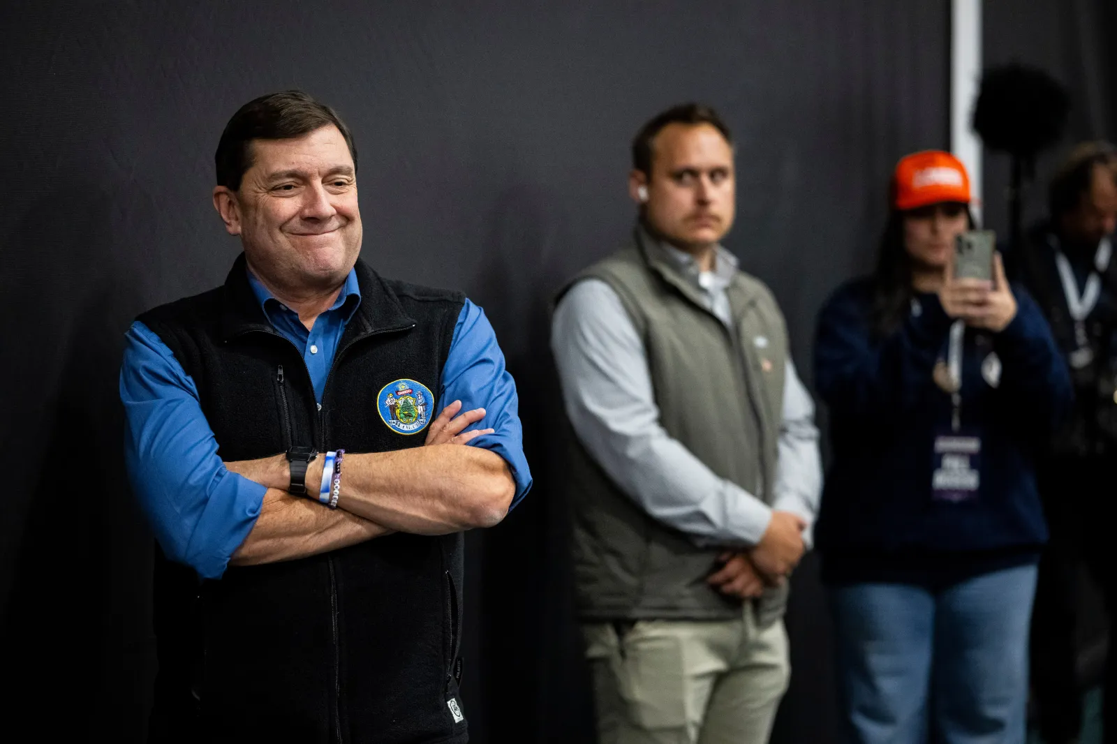 Troy Jackson, the Democratic Senate candidate for Maine, during a Solidarity Forever Tour campaign event at Biddeford High School, in Biddeford, Maine, on Sunday, October 11, 2026.