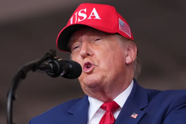 Trump threatens 'jail' during California midterm elections 1 President Donald Trump speaks at a campaign rally at Dalton Municipal Airport, Friday, Oct. 16, 2026, in Dalton Ga.