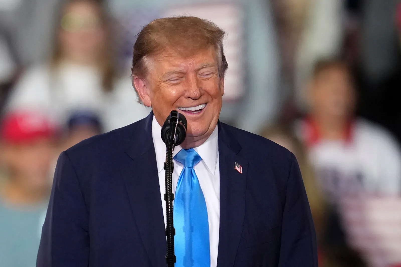 President Donald Trump speaks during a campaign rally at Truist Arena, Saturday, Oct. 17, 2026, in Highland Heights, Ky. (AP Photo/Jeff Dean)