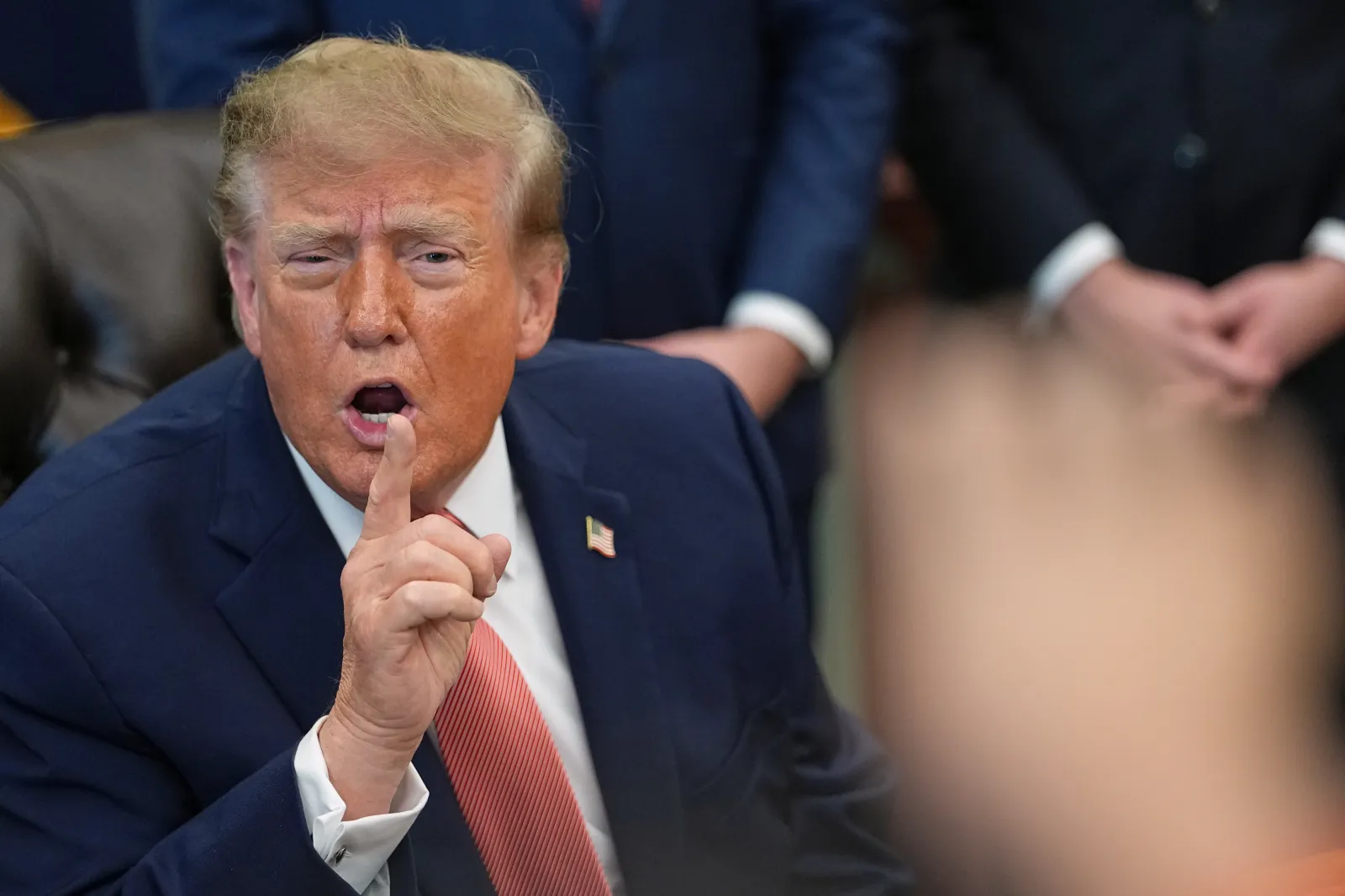 President Donald Trump speaks in the Oval Office of the White House, Tuesday, Oct. 20, 2026, in Washington. (AP Photo/Jacquelyn Martin)