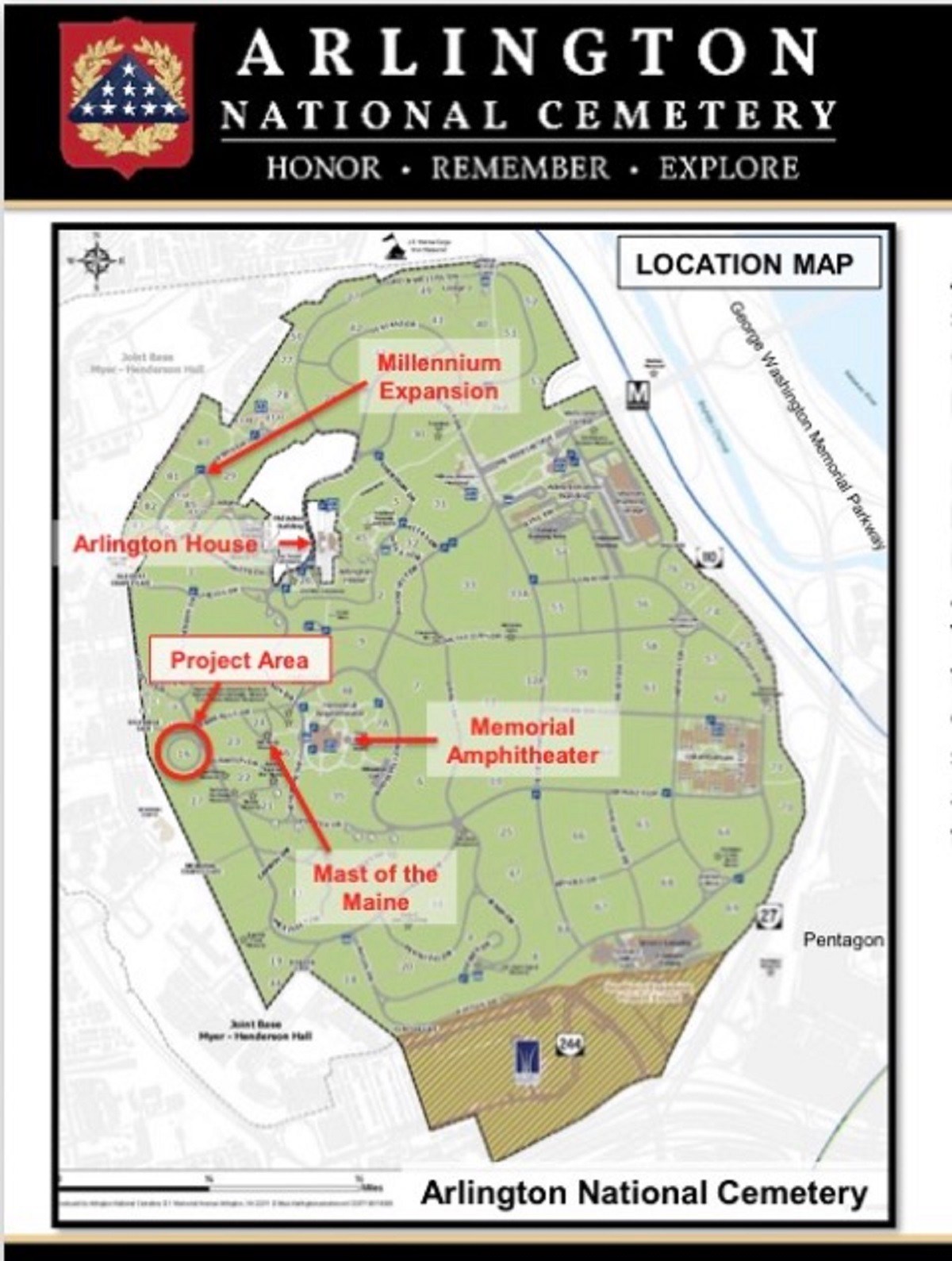 Maps Show Plans For Confederate Memorial's Return To Arlington