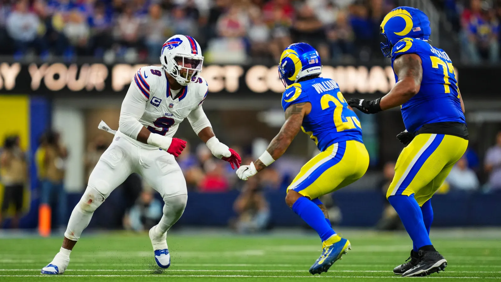 Bradley Chubb #9 of the Buffalo Bills
