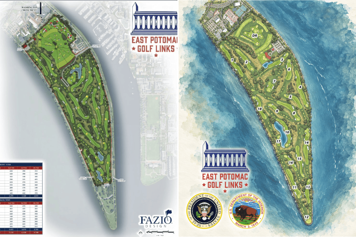 Trump kynnir nýjar áætlanir um golfvöll við Potomac-á