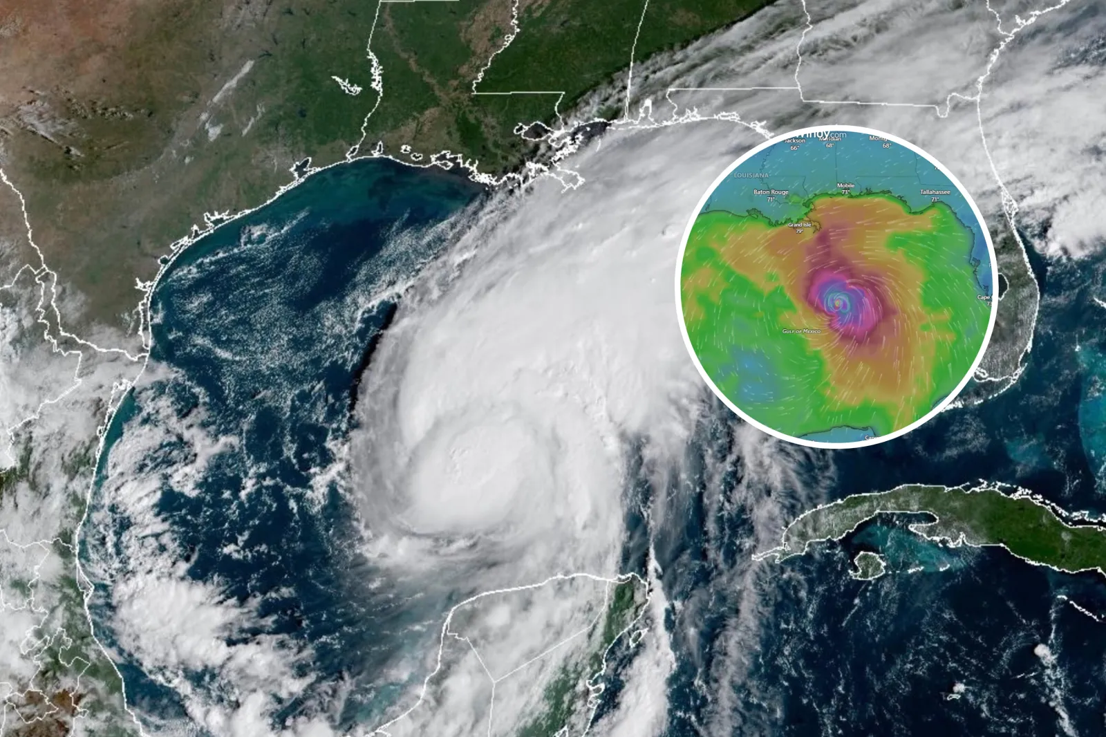 Image for article: Hurricane Isaias Live Track as Storm Makes Landfall on Florida Panhandle
