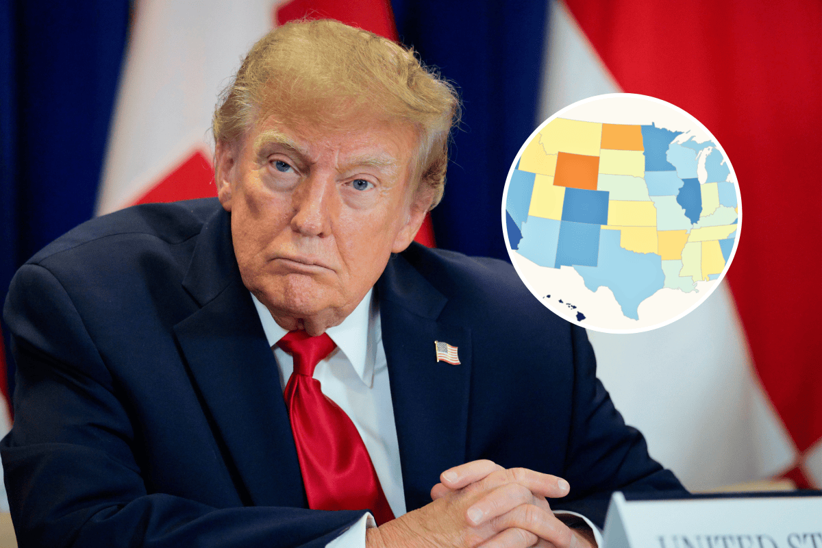 Map Shows Trump’s Approval Rating in Every State 1 Month Until Midterms