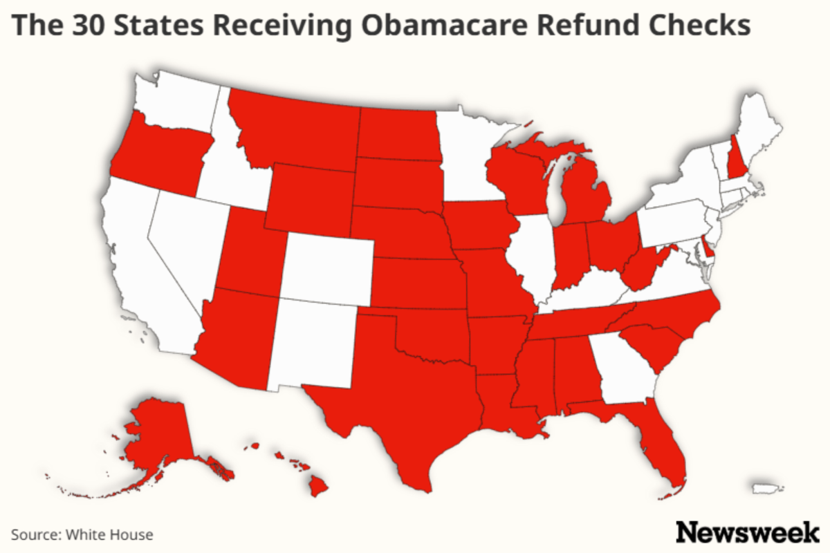 Obamacare $500 Refund Checks Are Here. Map Shows Where Payouts Are Coming