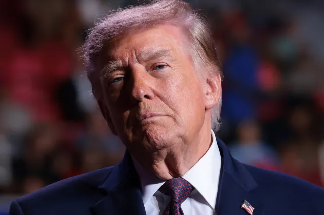 Trump provides update on $5,000 check, warns of disaster under Democrats 3 Donald Trump looks out into the crowd during a campaign rally in the Mitchell Center at the University of South Alabama on October 02, 2026 in Mobile, Alabama.