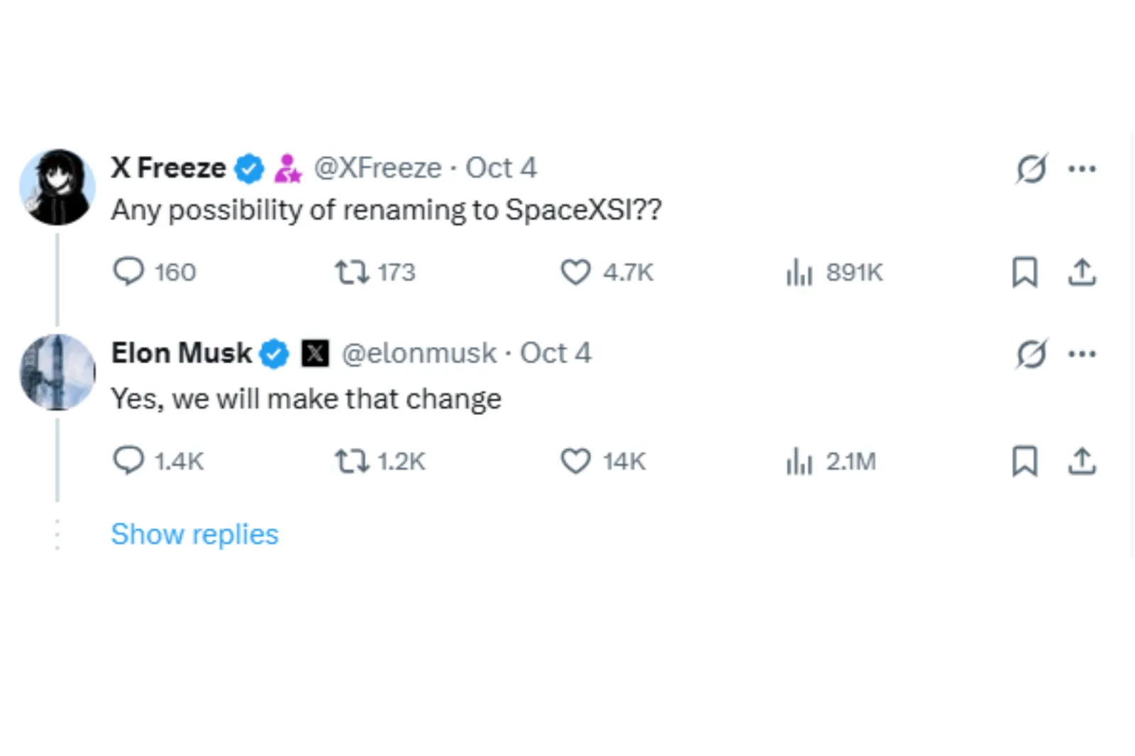 Elon Musk confirmed on X that he is now using the term SI instead of AI.