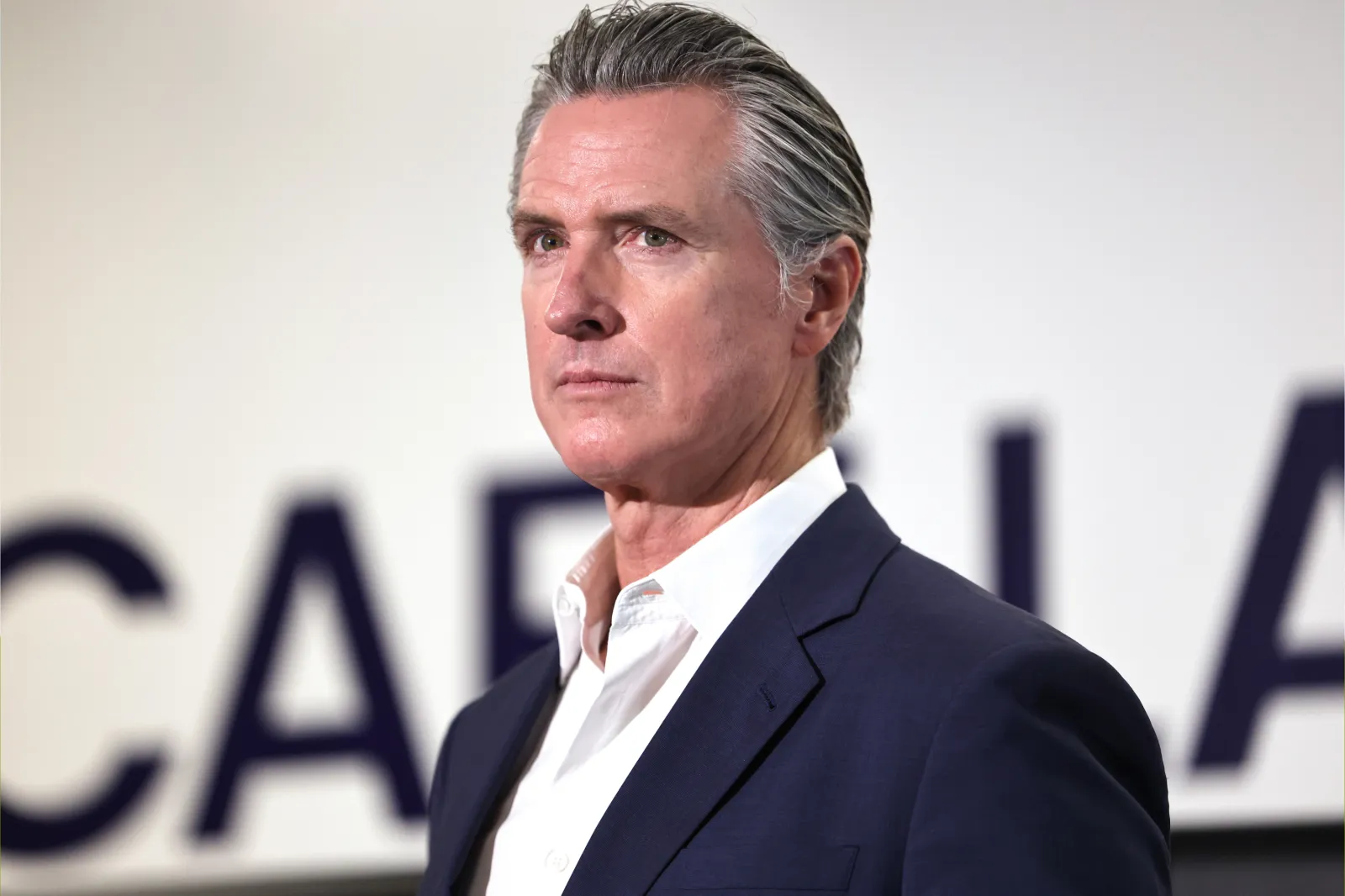 File photo: California Governor Gavin Newsom looks on before signing legislation on October 8, 2025 in Los Angeles.