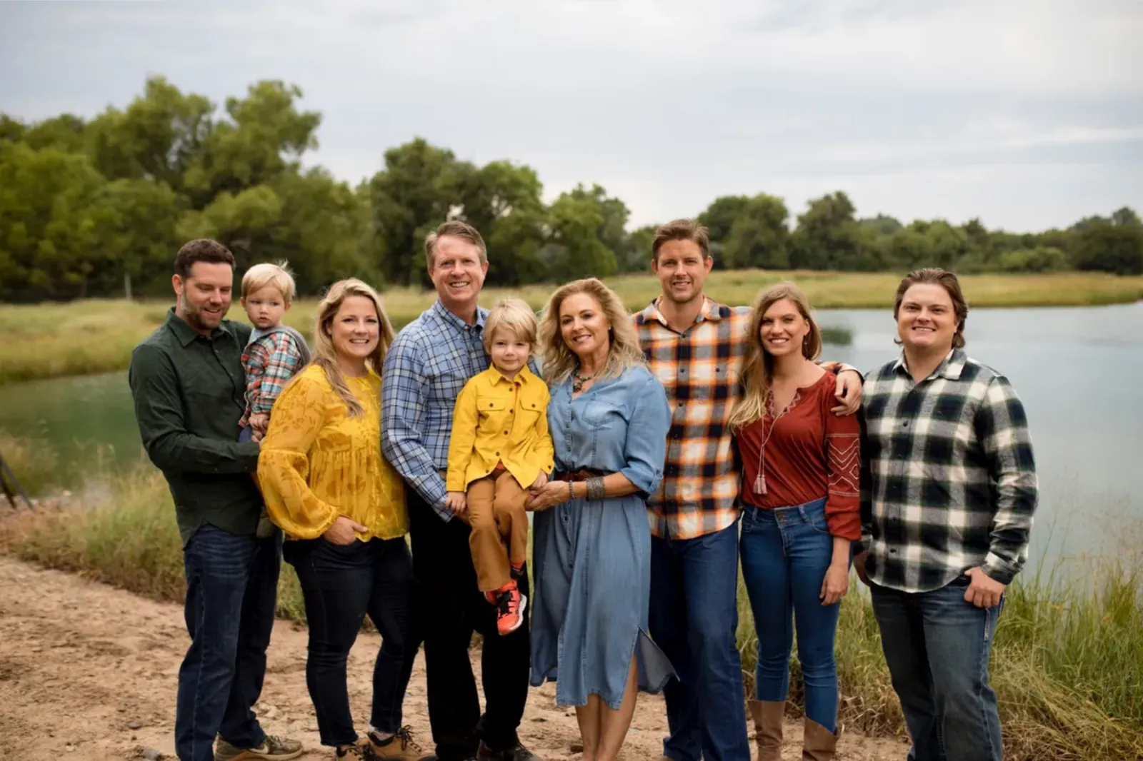 Photo of the Marshall family, published on Marshall's official campaign website