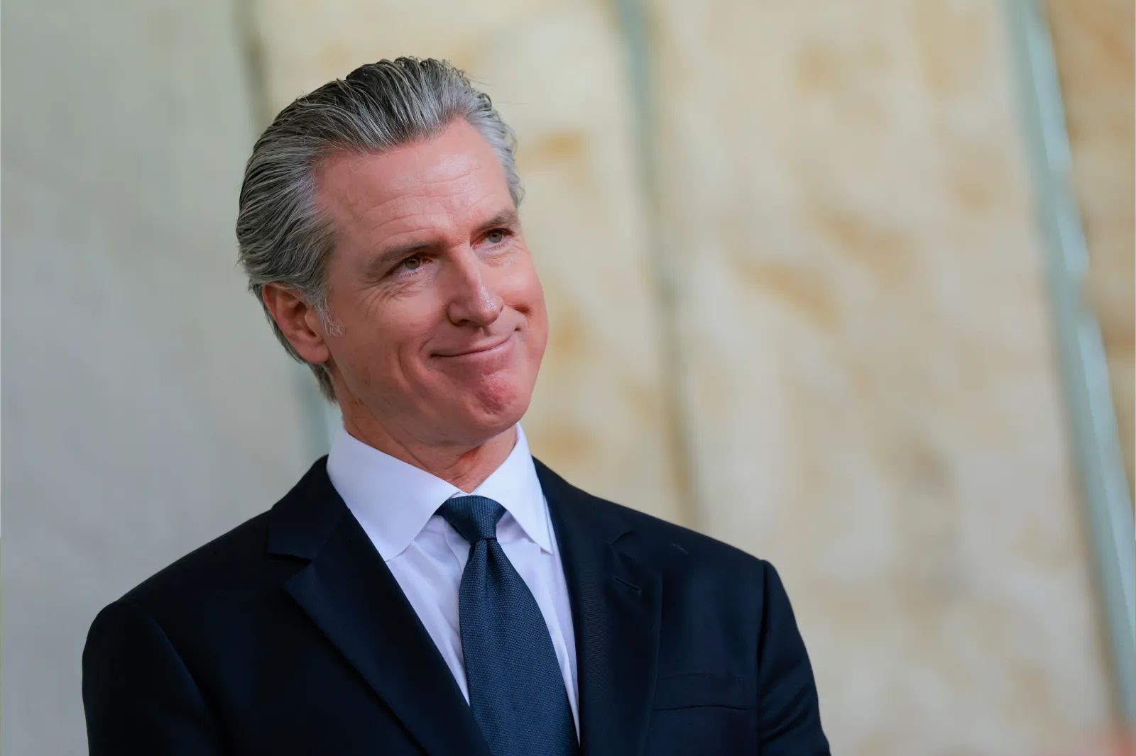 California Gov. Gavin Newsom looks on during a press conference and bill signing on July 13, 2026 in Oakland, California.