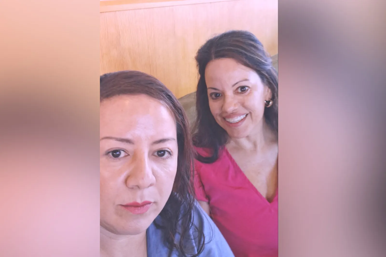 After being separated as children, the sisters reunited as adults.