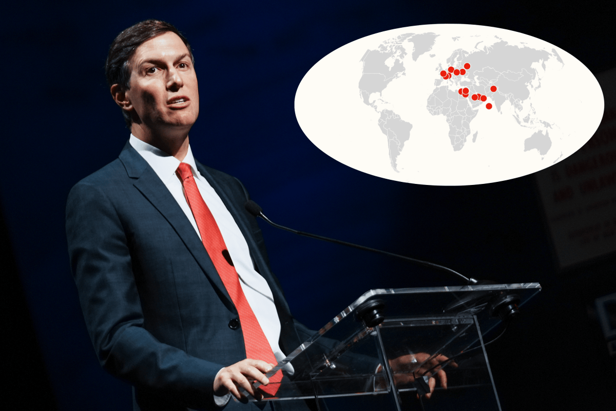 Map Shows Jared Kushner's Trips as Group Sues Over Trump Role 