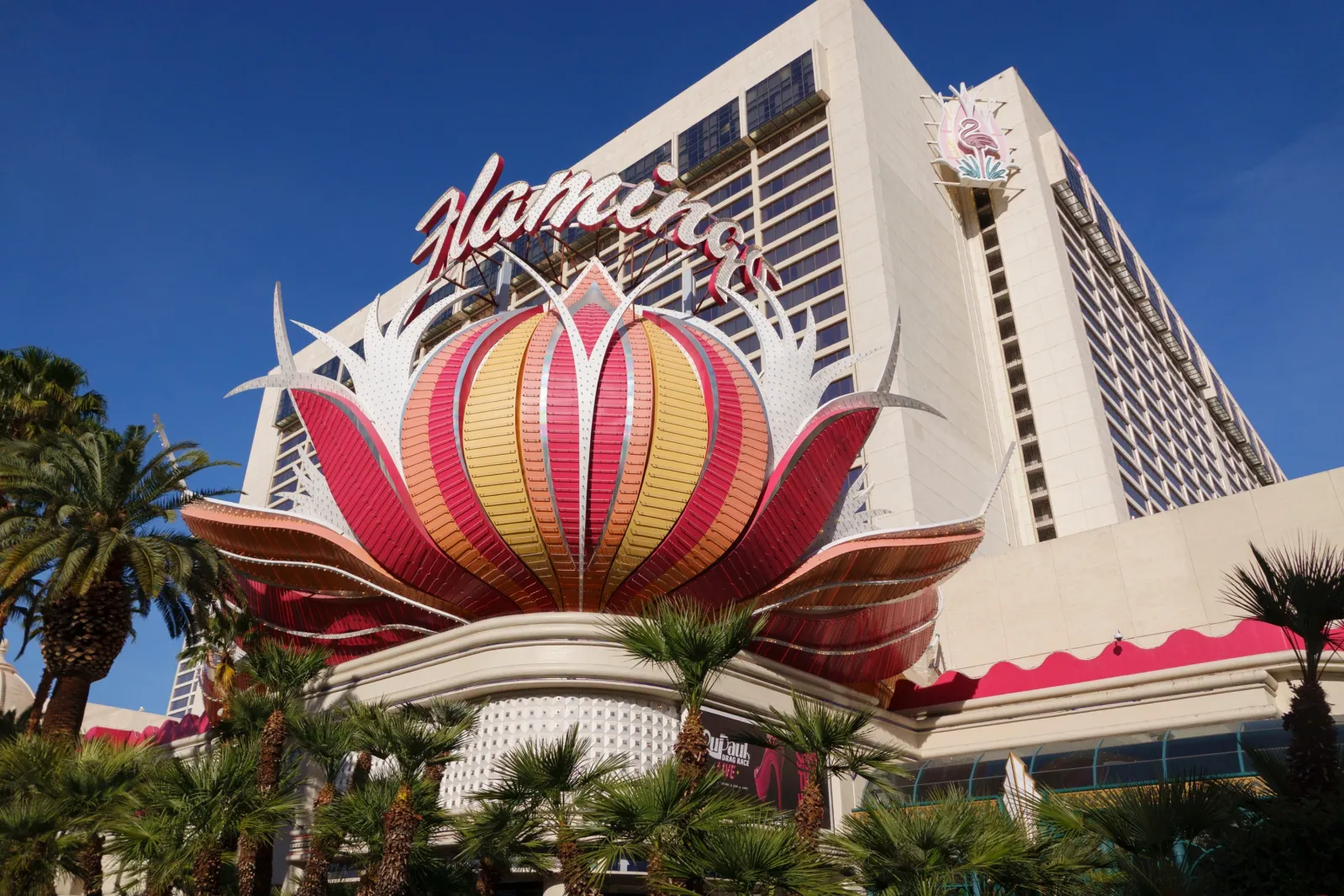 The Flamingo Las Vegas Hotel on the Las Vegas Strip is seen on March 11, 2026.