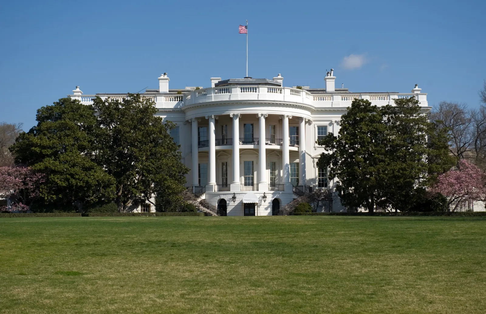 The South Lawn of the White House in Washington, DC, as seen March 20, 2009.