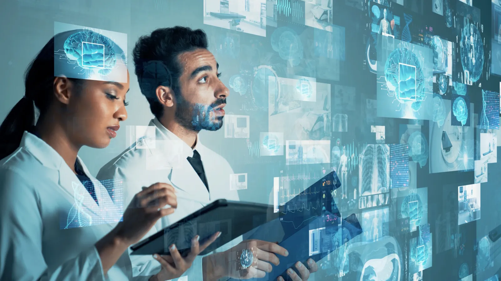 A stock image of a medical technology concept.