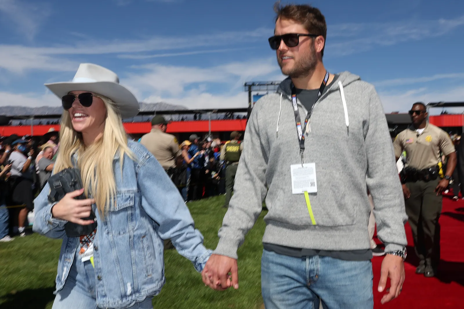 Matthew Stafford and wife