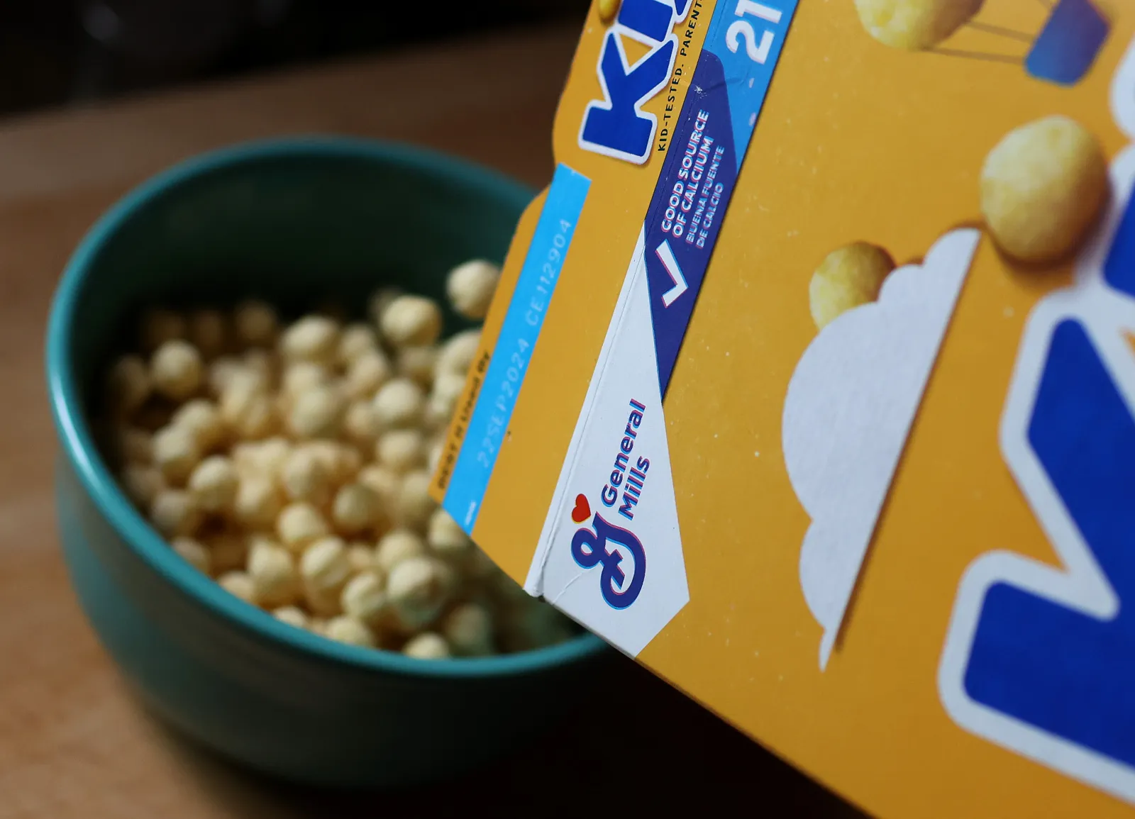 SAN ANSELMO, CALIFORNIA - DECEMBER 20: In this photo illustration, General Mills Kix cereal is poured into a bowl on December 20, 2023 in San Anselmo, California. Cereal maker General Mills reported second quarter earnings that fell short of analyst expectations with revenue of $5.14 billion compared to analyst estimates of $5.36 billion. (Photo Illustration by Justin Sullivan/Getty Images)