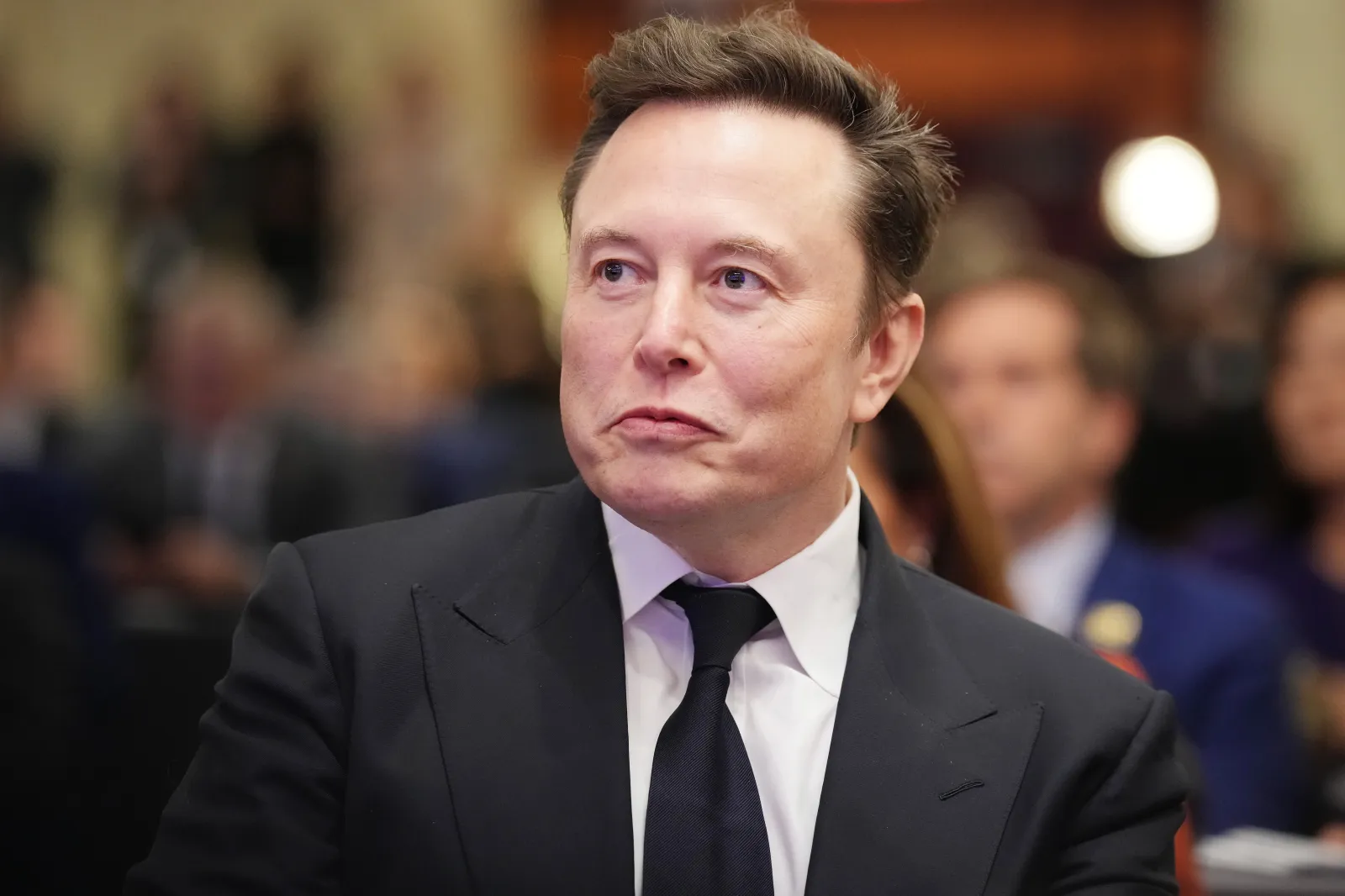 Elon Musk attends a House Republican Conference meeting in Washington, D.C. on November 13, 2024.