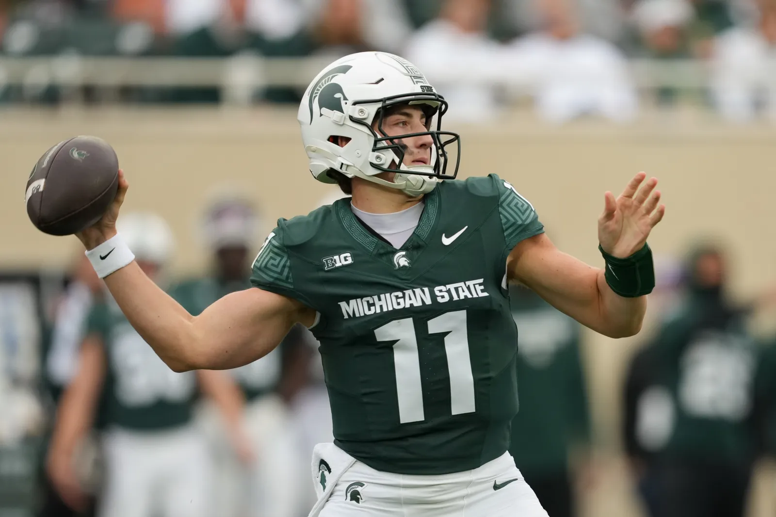 Alessio Milivojevic #11 of the Michigan State Spartans.