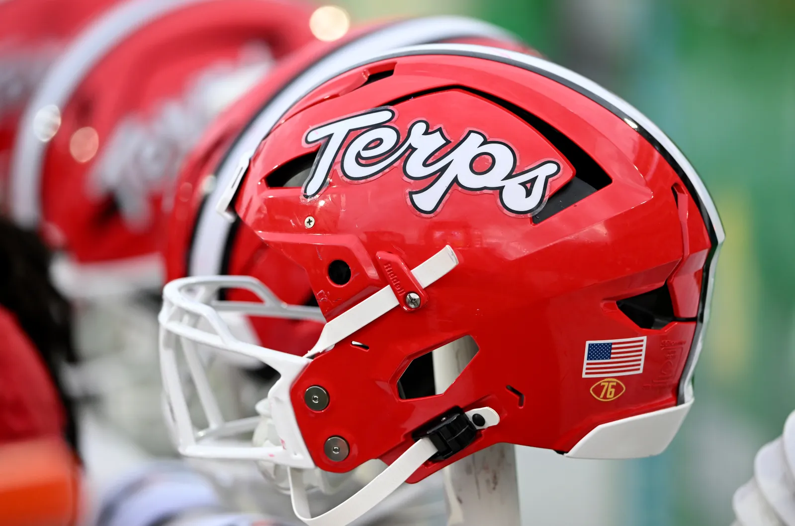 A view of a Maryland Terrapins helmet during the game against the Nebraska Cornhuskers