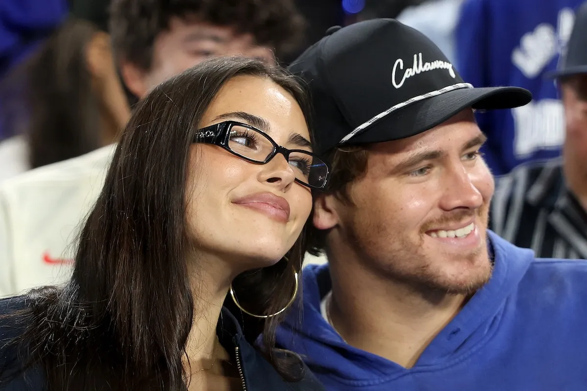 Madison Beer and Justin Herbert appear together at World Series game in Los Angeles