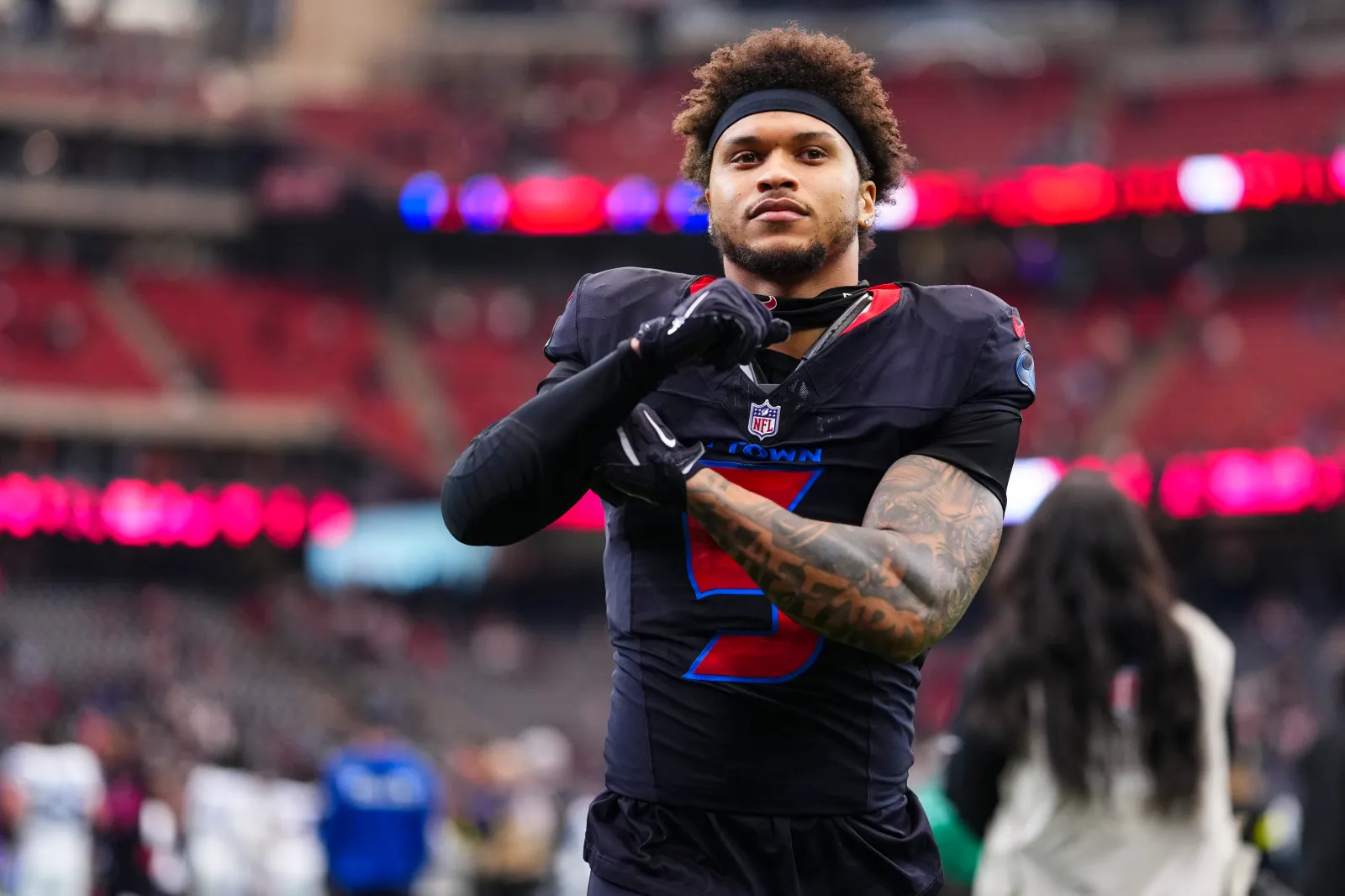 Jalen Pitre #5 of the Houston Texans.