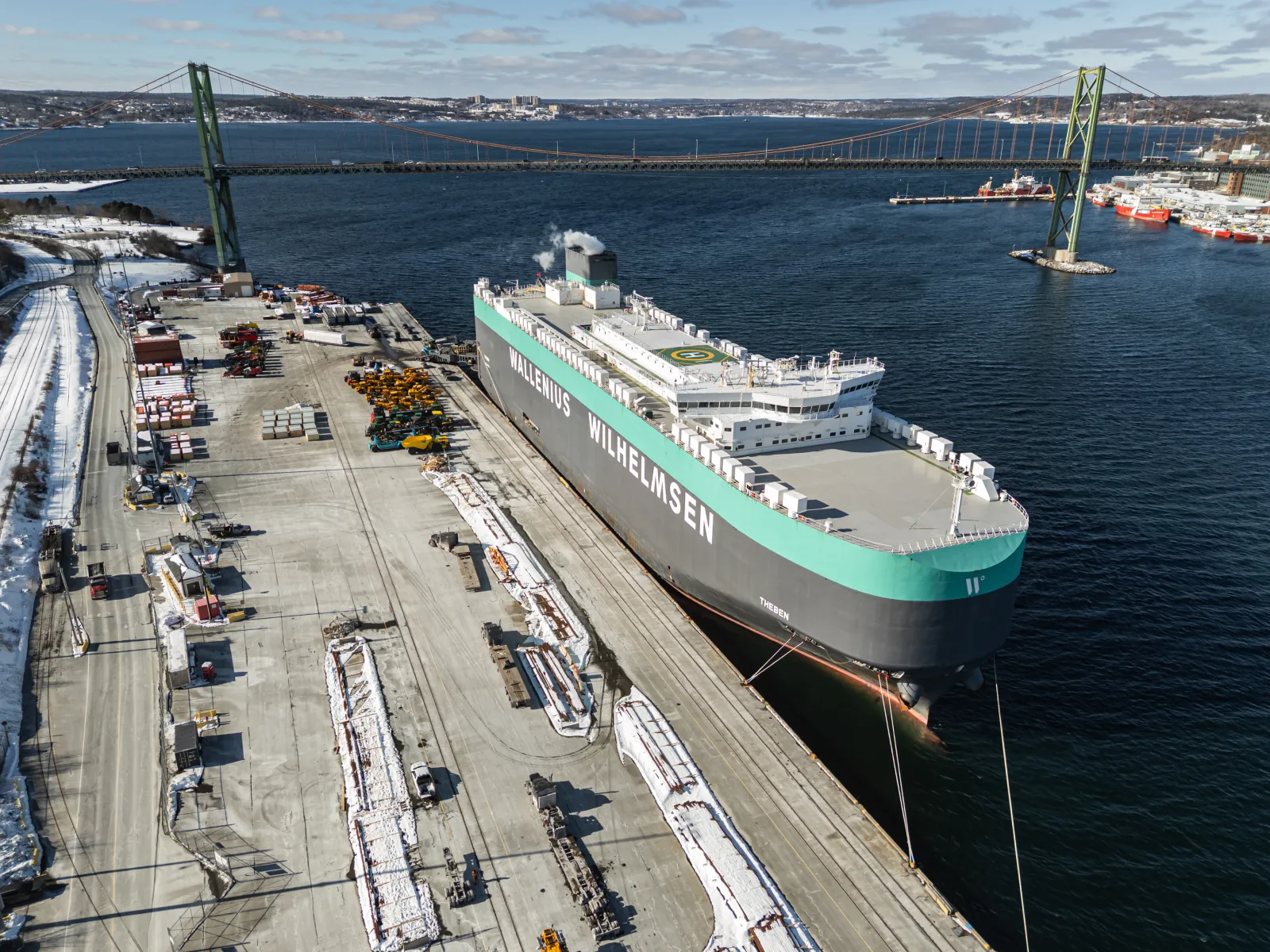 Theben Roro Vehicle Carrier, Halifax, NS, Canada - February 9, 2026