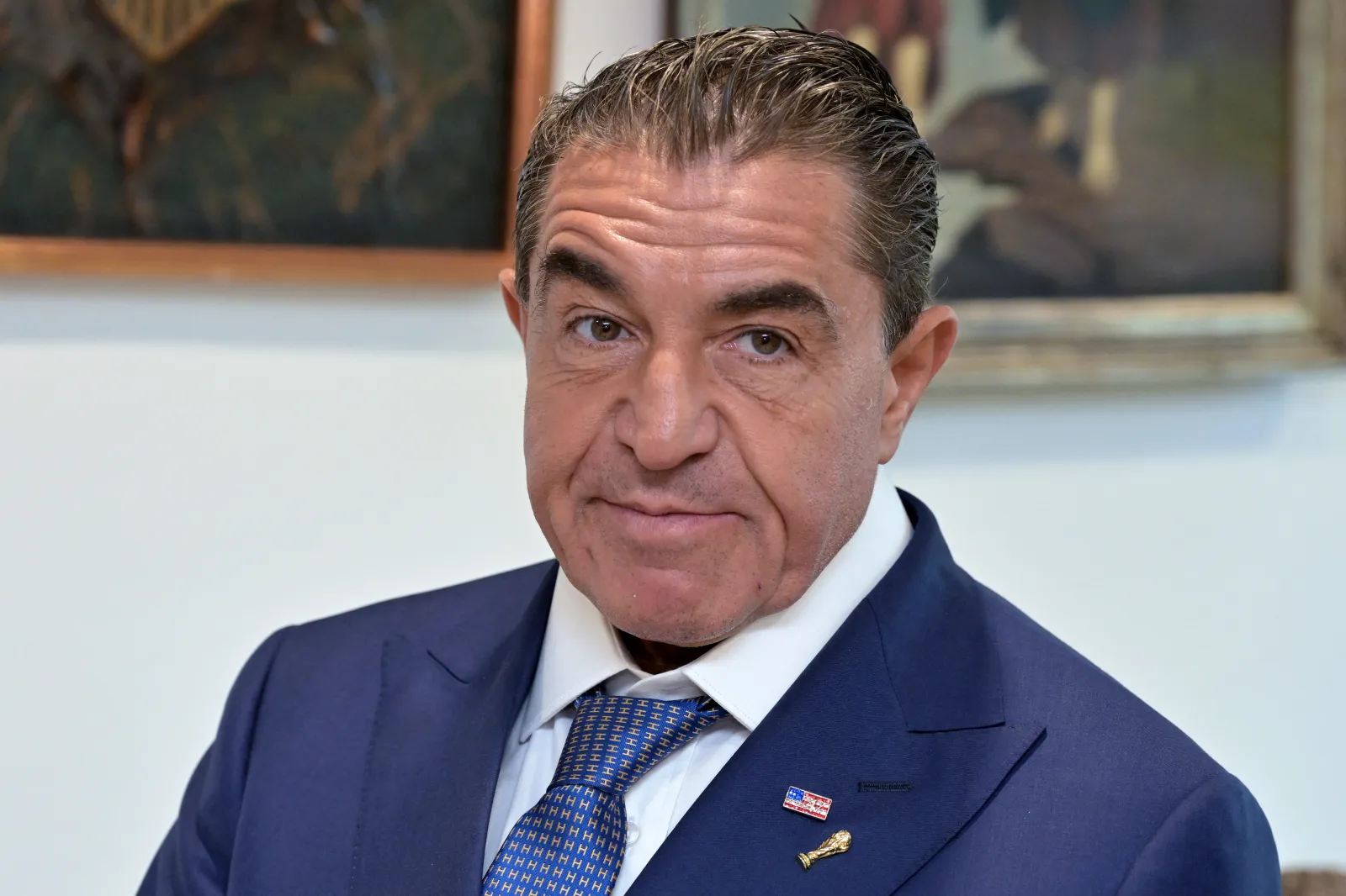 Paolo Zampolli is seen during a visit to Belgrade in Serbia on April 21, 2026.
