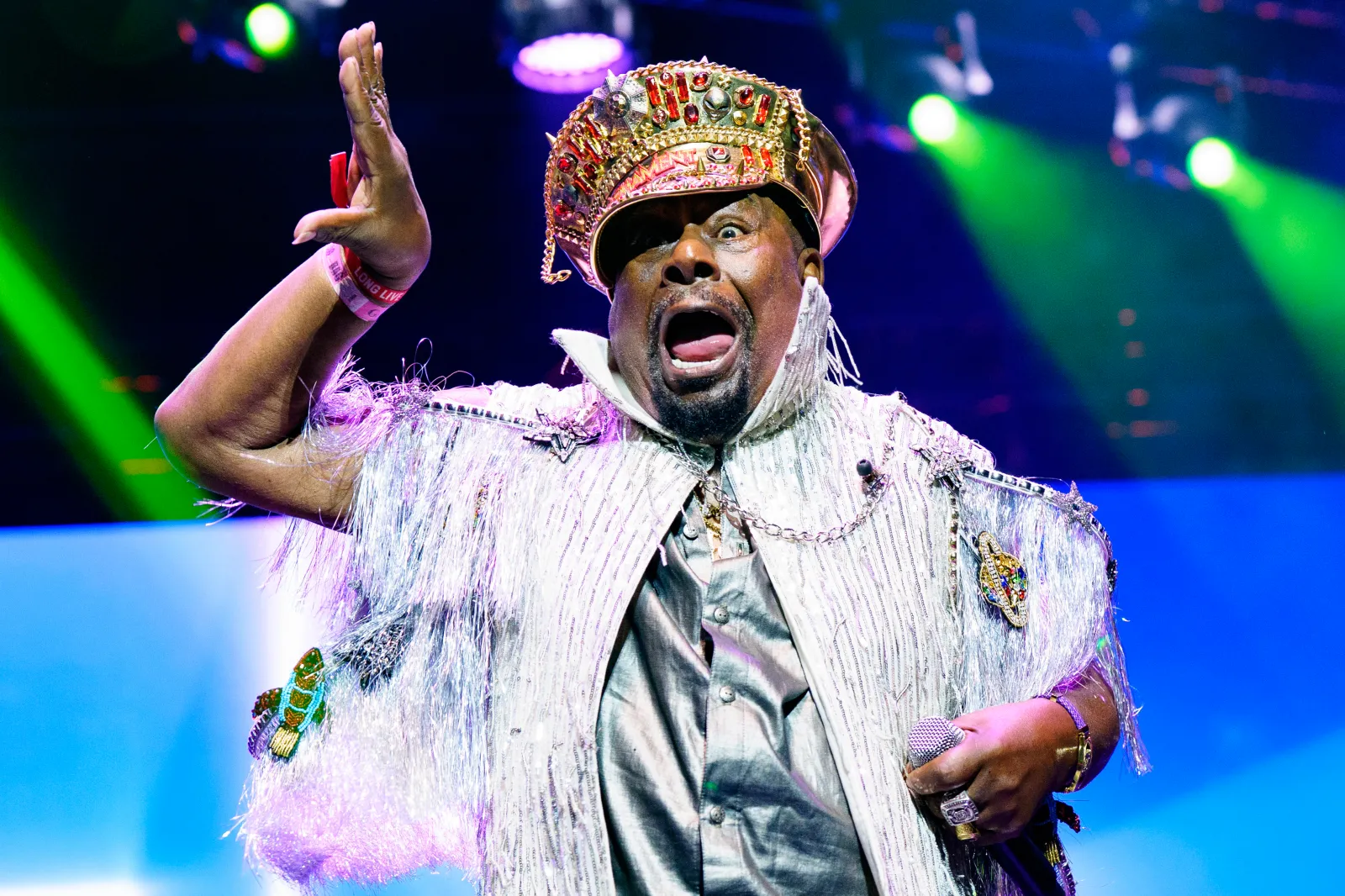 George Clinton and Parliament Funkadelic perform during 2026 Essence Festival of Culture at Caesars Superdome on July 5, 2026, in New Orleans.