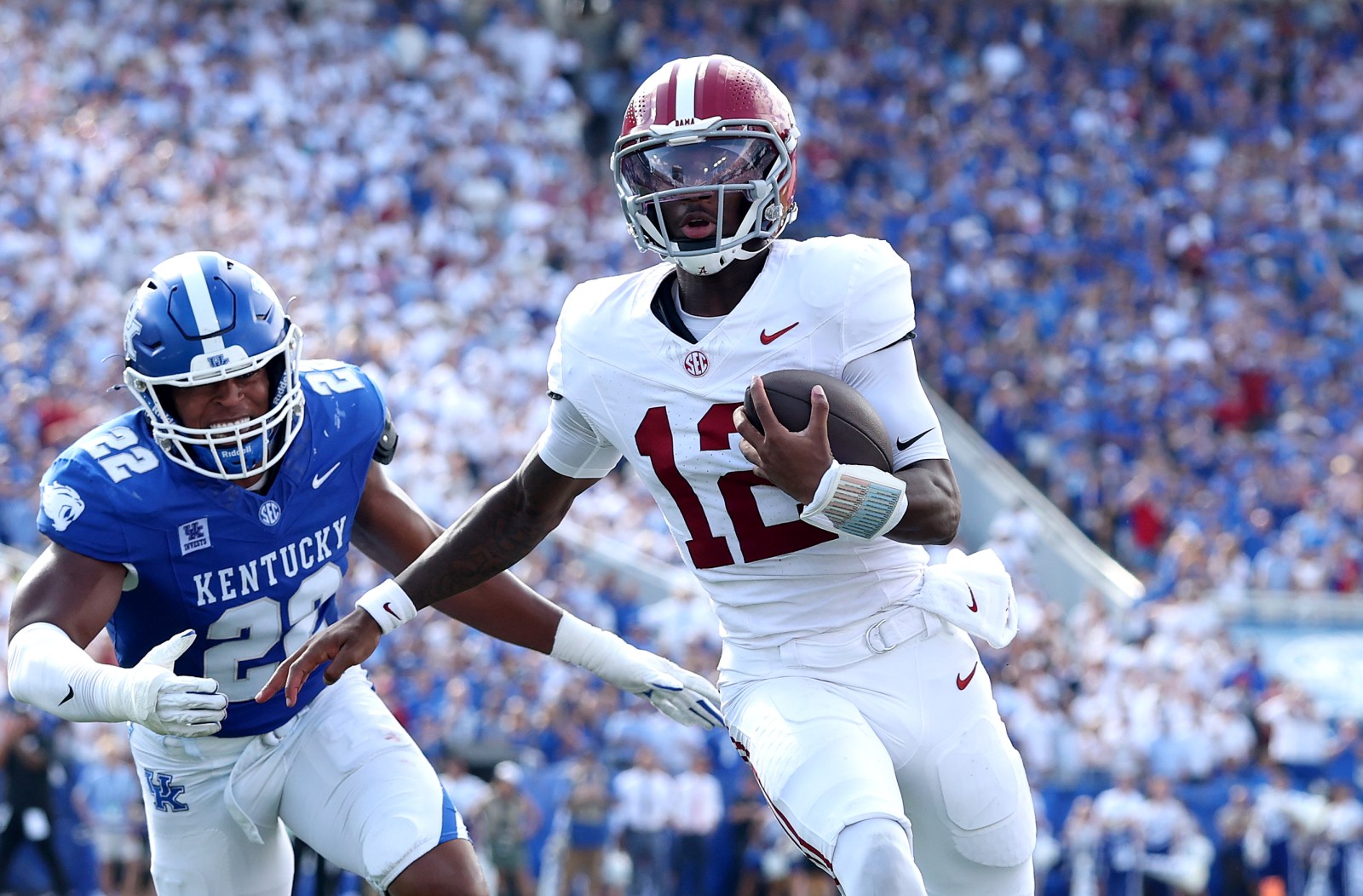 Nick Saban Raves About Alabama QB Keelon Russell Ahead of Georgia Showdown