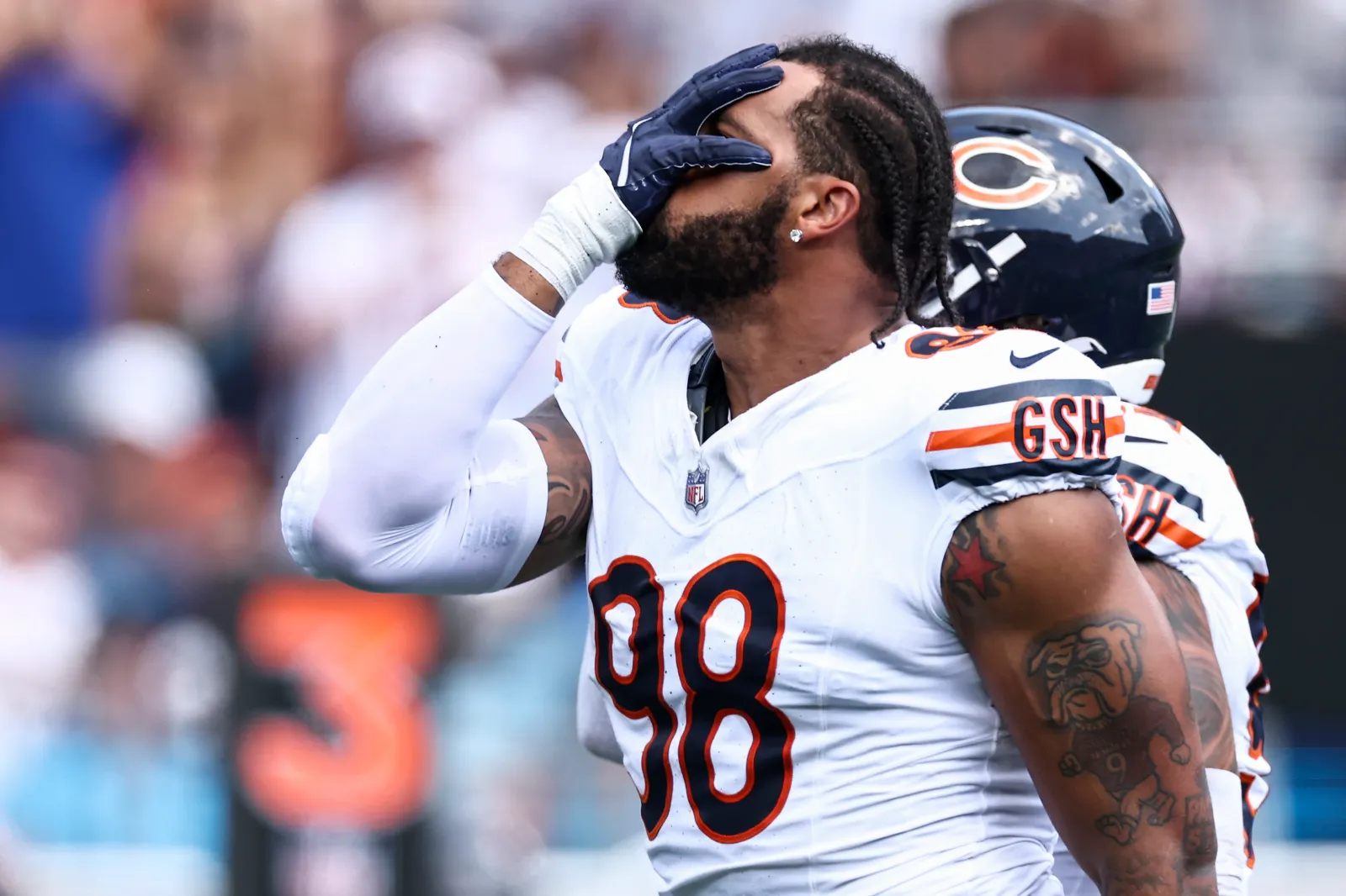 Montez Sweat #98 of the Chicago Bears
