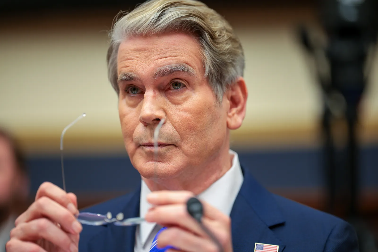 Treasury Secretary Scott Bessent testifies before the House Financial Services Committee in Washington, D.C., on September 15, 2026.