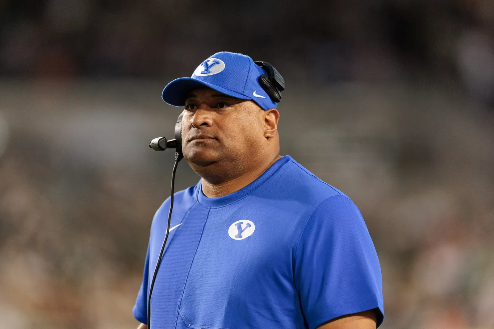 Head coach Kalani Sitake of the BYU Cougars.